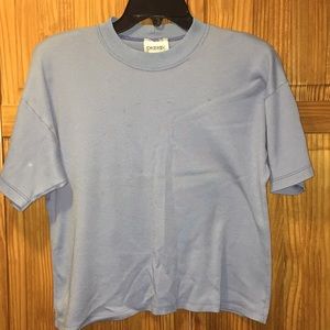 Small OAKBROOK Sport light Blue VINTAGE tee (AS IS due to piling)